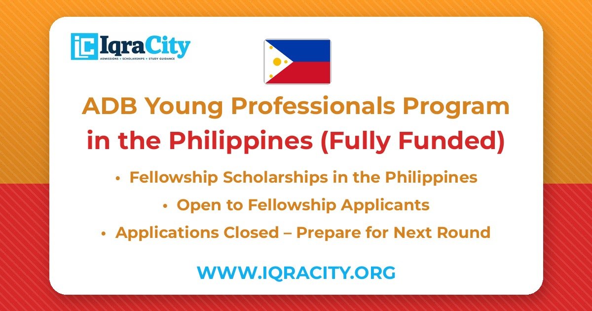 ADB Young Professionals Program 2027 – Fully Funded Fellowship 2027