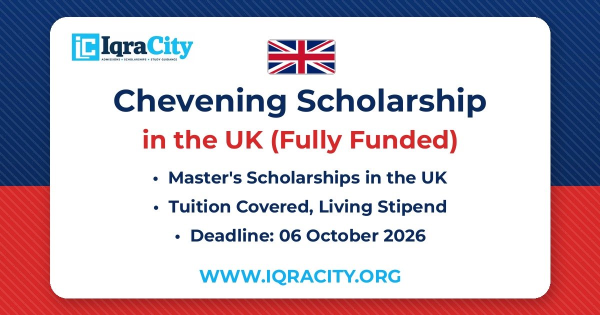 Chevening Scholarship 2027 – Fully Funded Master's 2027