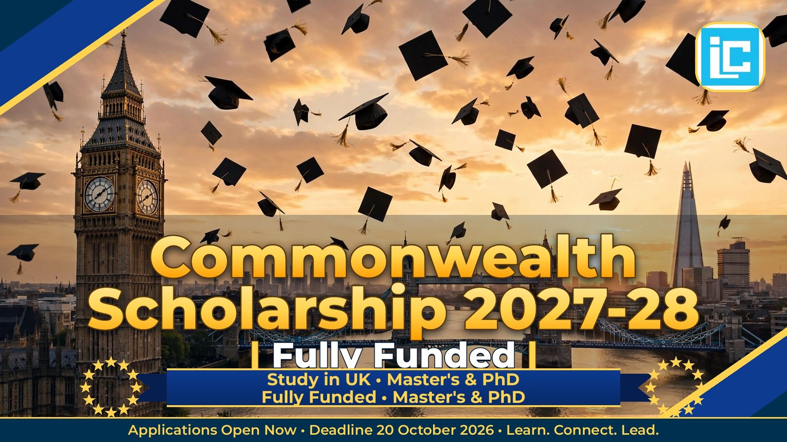 Commonwealth Scholarship 2027-28 – Fully Funded Master's & PhD 2027