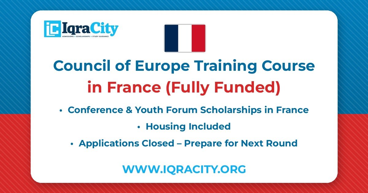 Council of Europe Training Course 2026 – Fully Funded Conference & Youth Forum 2026