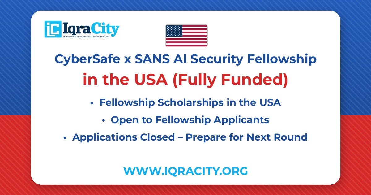 CyberSafe x SANS AI Security Fellowship 2026 – Fully Funded Fellowship 2026