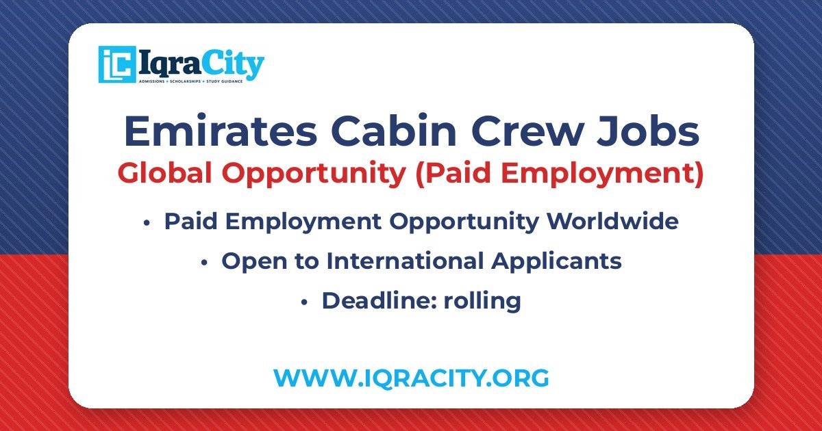 Emirates Cabin Crew Jobs 2026 in Dubai | Salary, Benefits & How to Apply