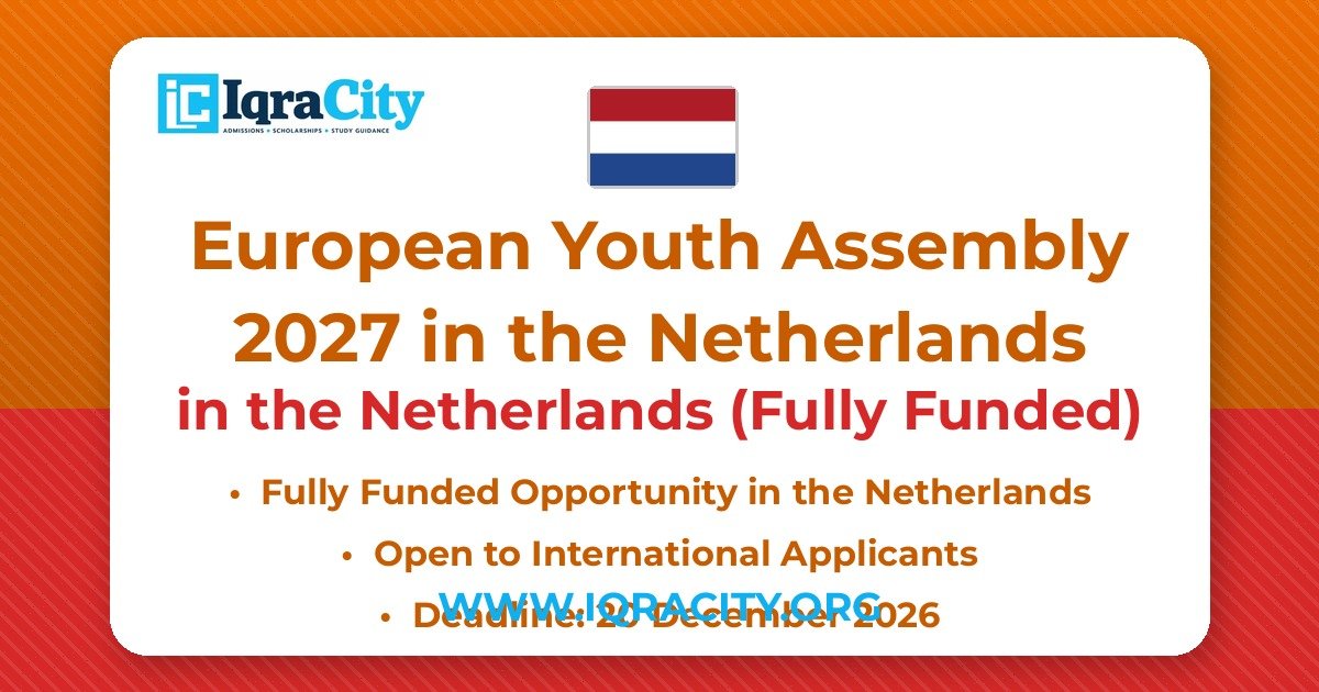 European Youth Assembly 2027 in the Netherlands (Fully Funded)