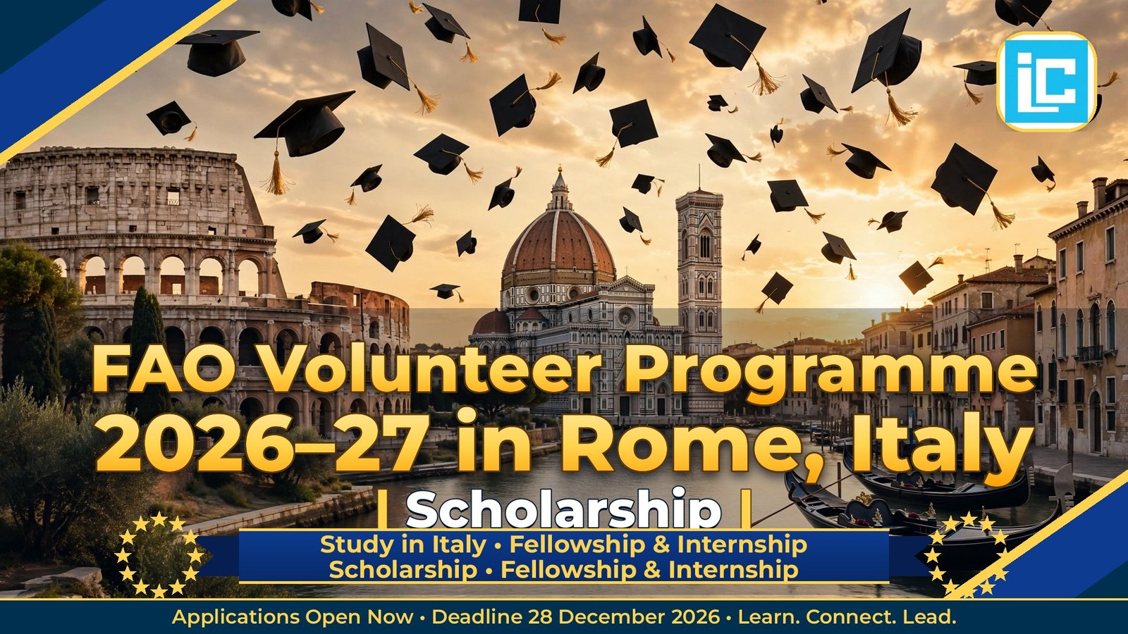 FAO Volunteer Programme 2026–27 in Rome, Italy – Scholarship Fellowship & Internship 2026