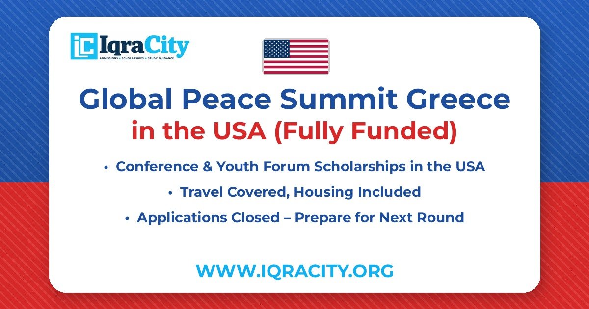 Global Peace Summit Greece 2026 – Fully Funded Conference & Youth Forum 2026