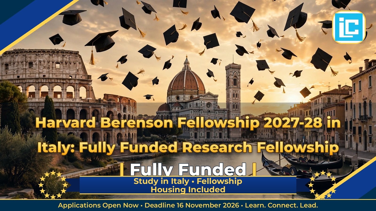 Harvard Berenson Fellowship 2027-28 in Italy: Fully Funded Research Fellowship – Fully Funded Fellowship 2027