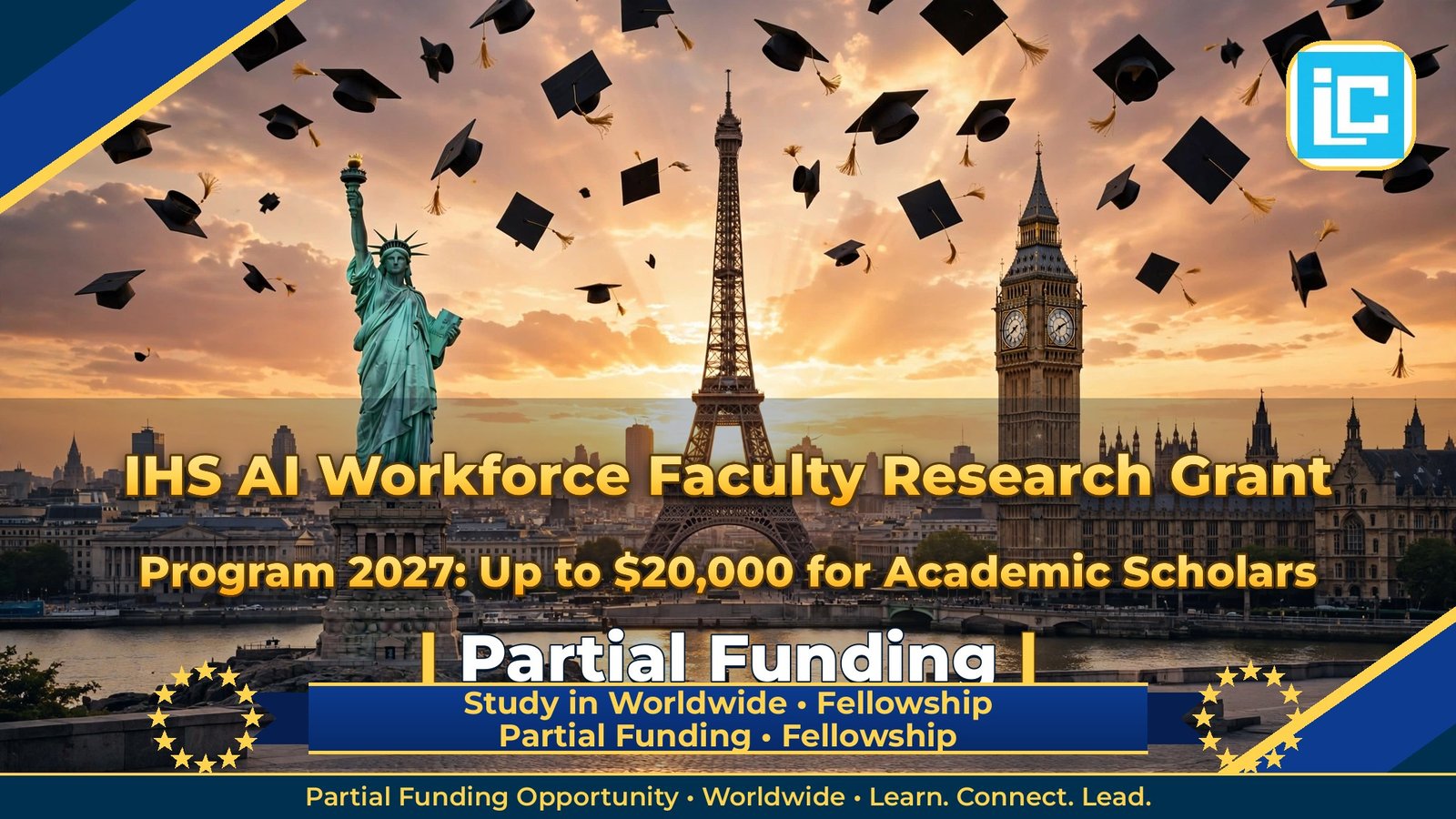 IHS AI Workforce Faculty Research Grant Program 2027: Up to $20,000 for Academic Scholars – Partial Funding Fellowship 2027