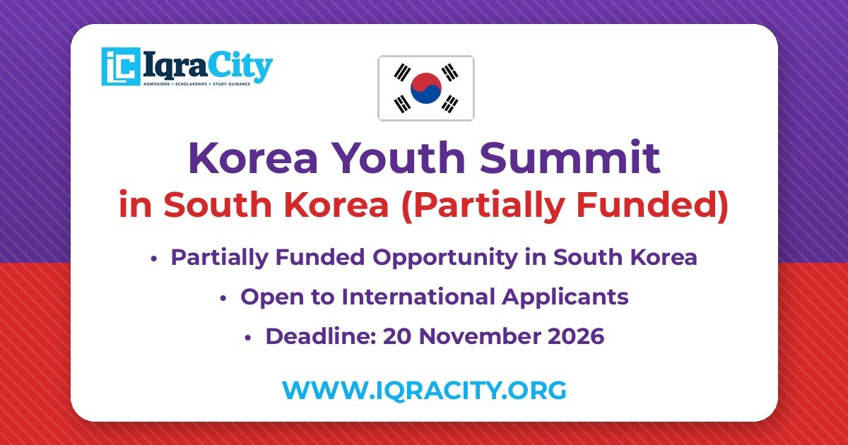 Korea Youth Summit 2027 in Seoul, South Korea (Call for Applications)
