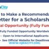 How to Make a Recommendation Letter for a Scholarship: Complete Guide