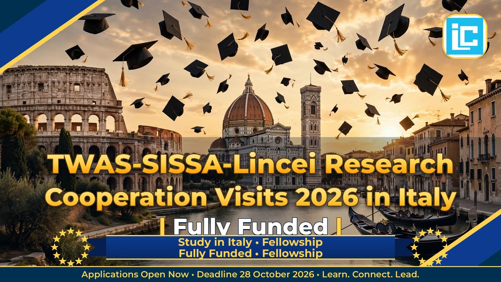 TWAS-SISSA-Lincei Research Cooperation Visits 2026 in Italy – Fully Funded Fellowship 2026