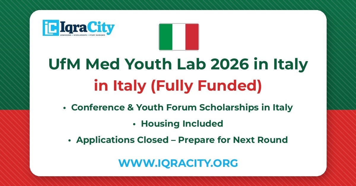 UfM Med Youth Lab 2026 in Italy – Fully Funded Conference & Youth Forum 2026