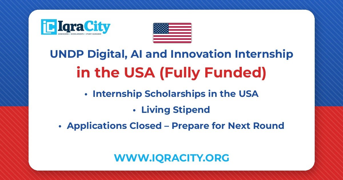 UNDP Digital, AI and Innovation Internship 2026 – Fully Funded Internship 2026