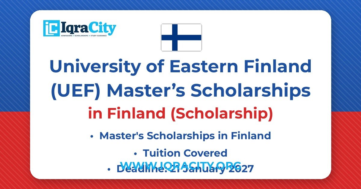 University of Eastern Finland (UEF) Master’s Scholarships 2027: Tuition Waivers for International Students – Scholarship Master's 2027