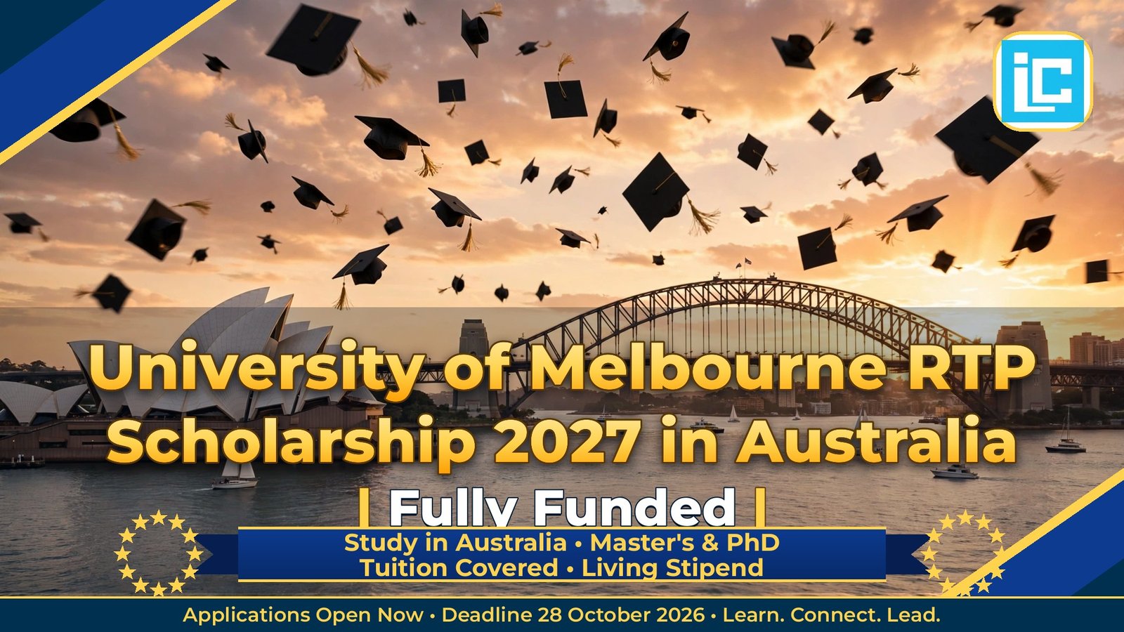 University of Melbourne RTP Scholarship 2027 in Australia – Fully Funded Master's & PhD 2027