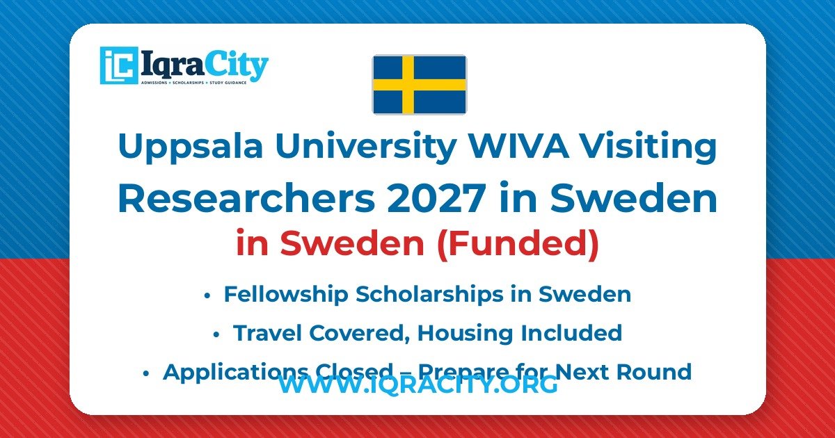 Uppsala University WIVA Visiting Researchers 2027 in Sweden – Funded Fellowship 2027