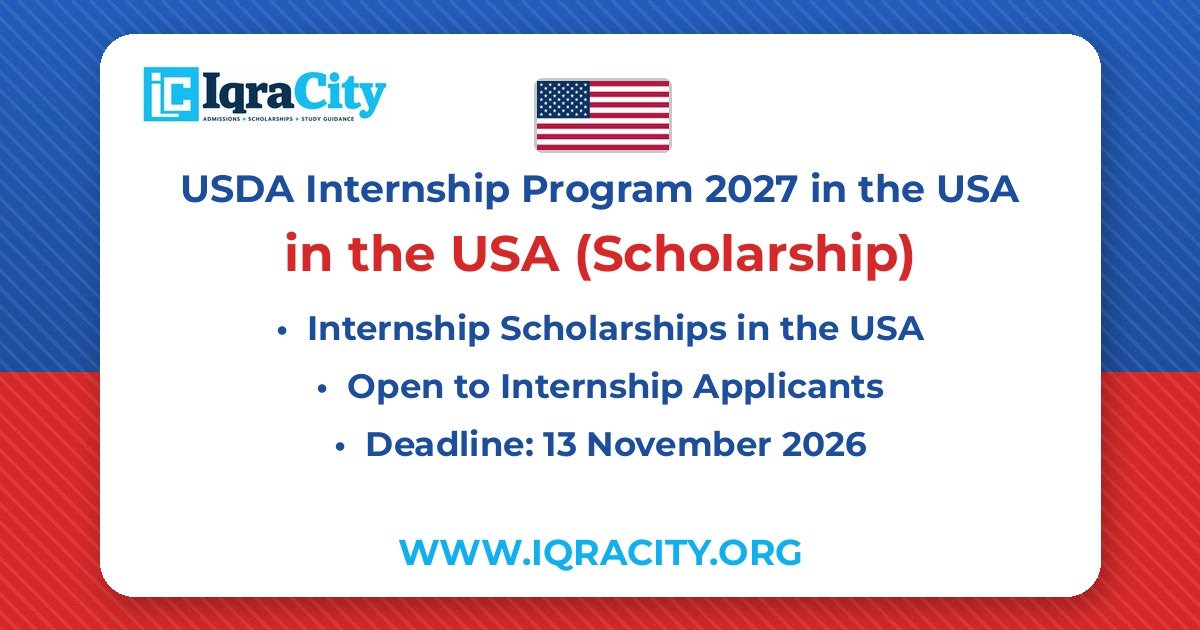 USDA Internship Program 2027 in the USA – Scholarship Internship 2027