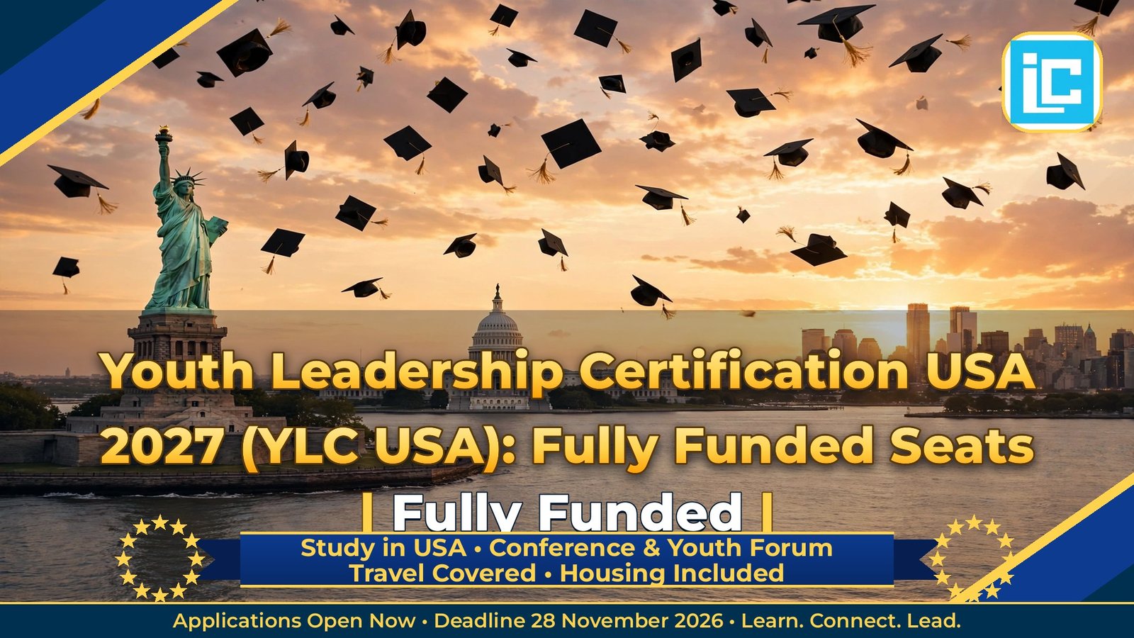 Youth Leadership Certification USA 2027 (YLC USA): Fully Funded Seats – Fully Funded Conference & Youth Forum 2027